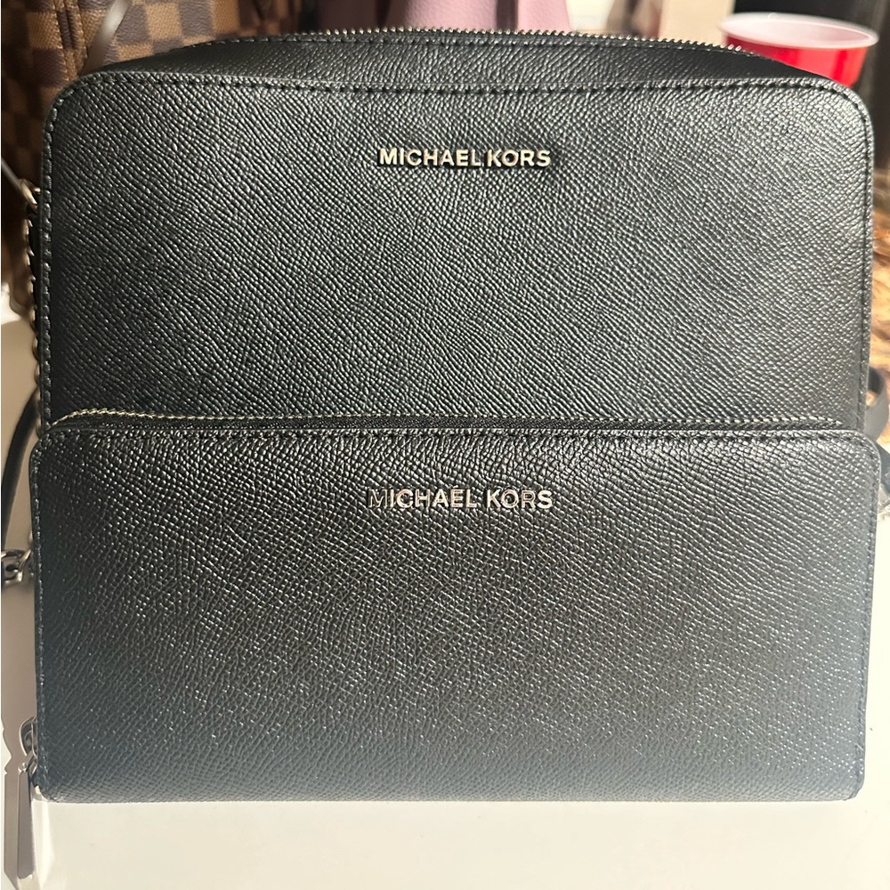 Michael kors crossbody and wallet
